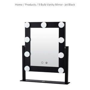 Lurella 9 bulb mirror black